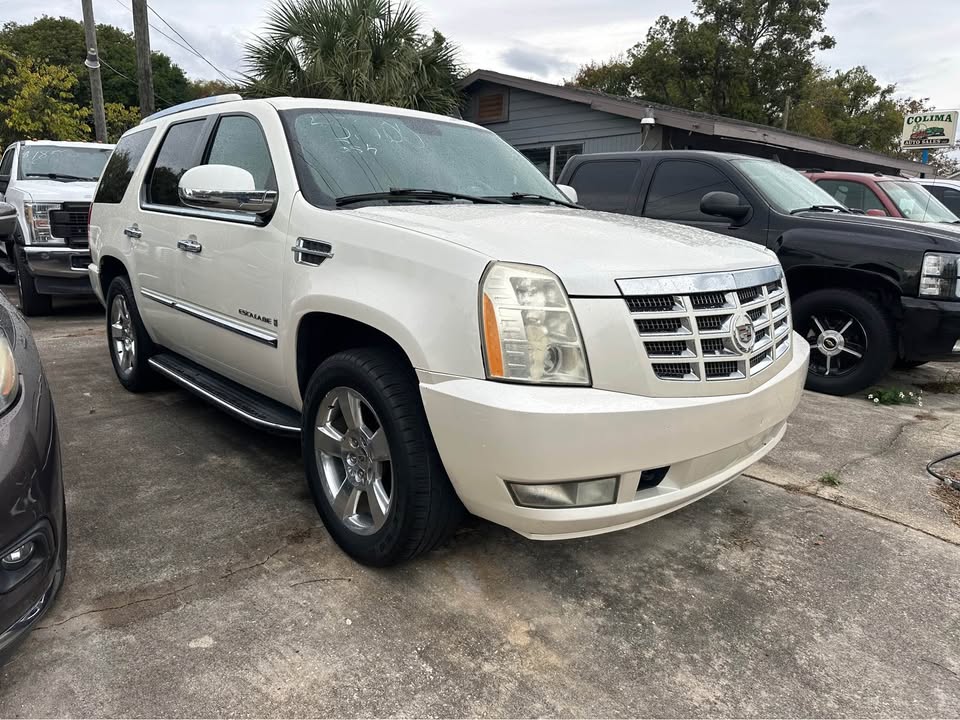 White Cadillac Escalade