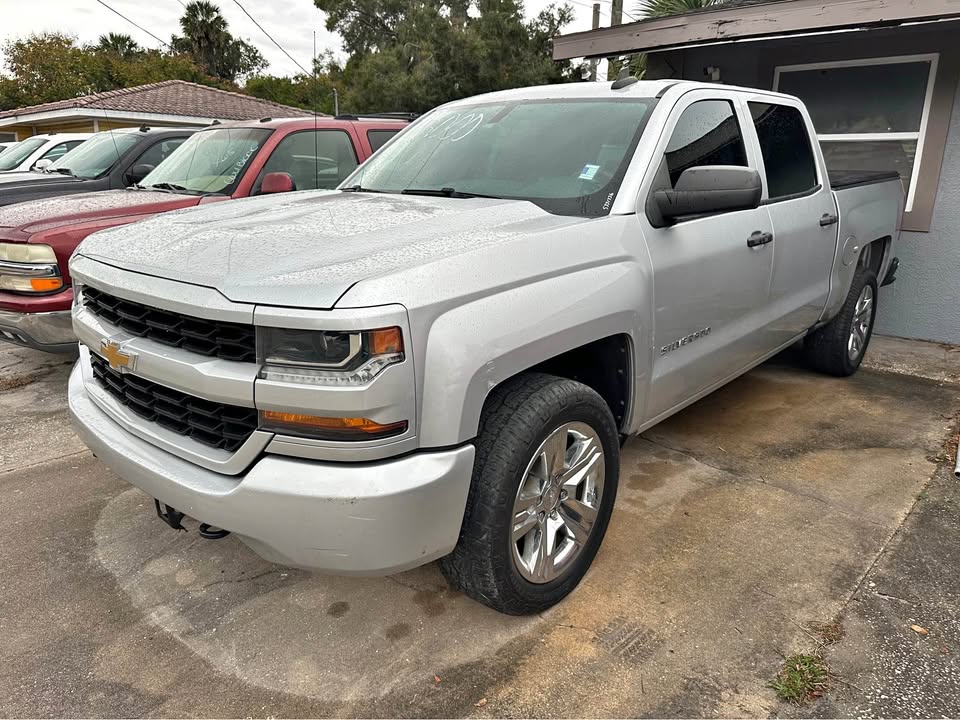 Silver Chevy Silverado